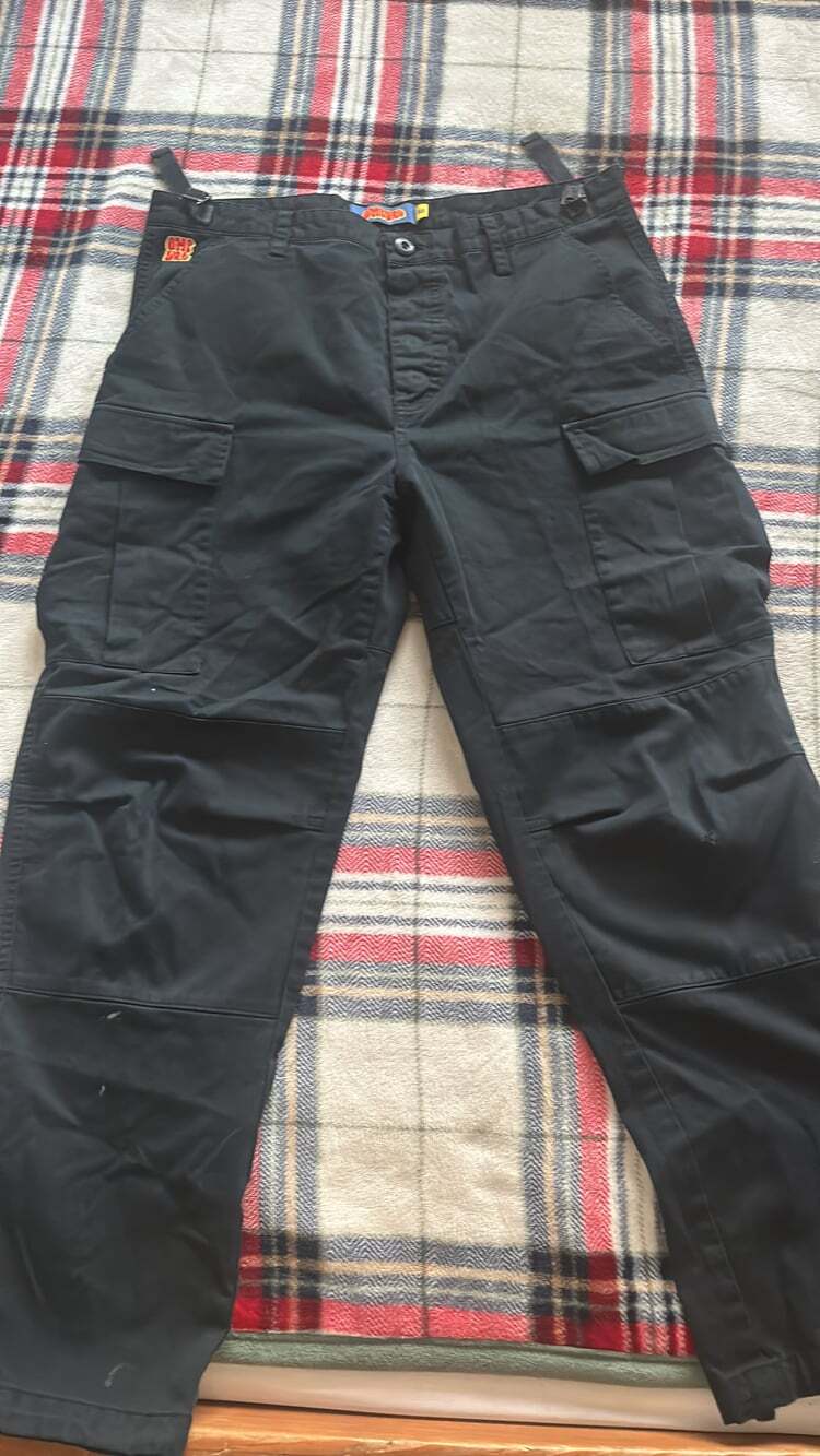 Empyre Mens Black Cargo Pants Size 33